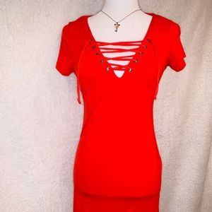 Red Medium stretch dress